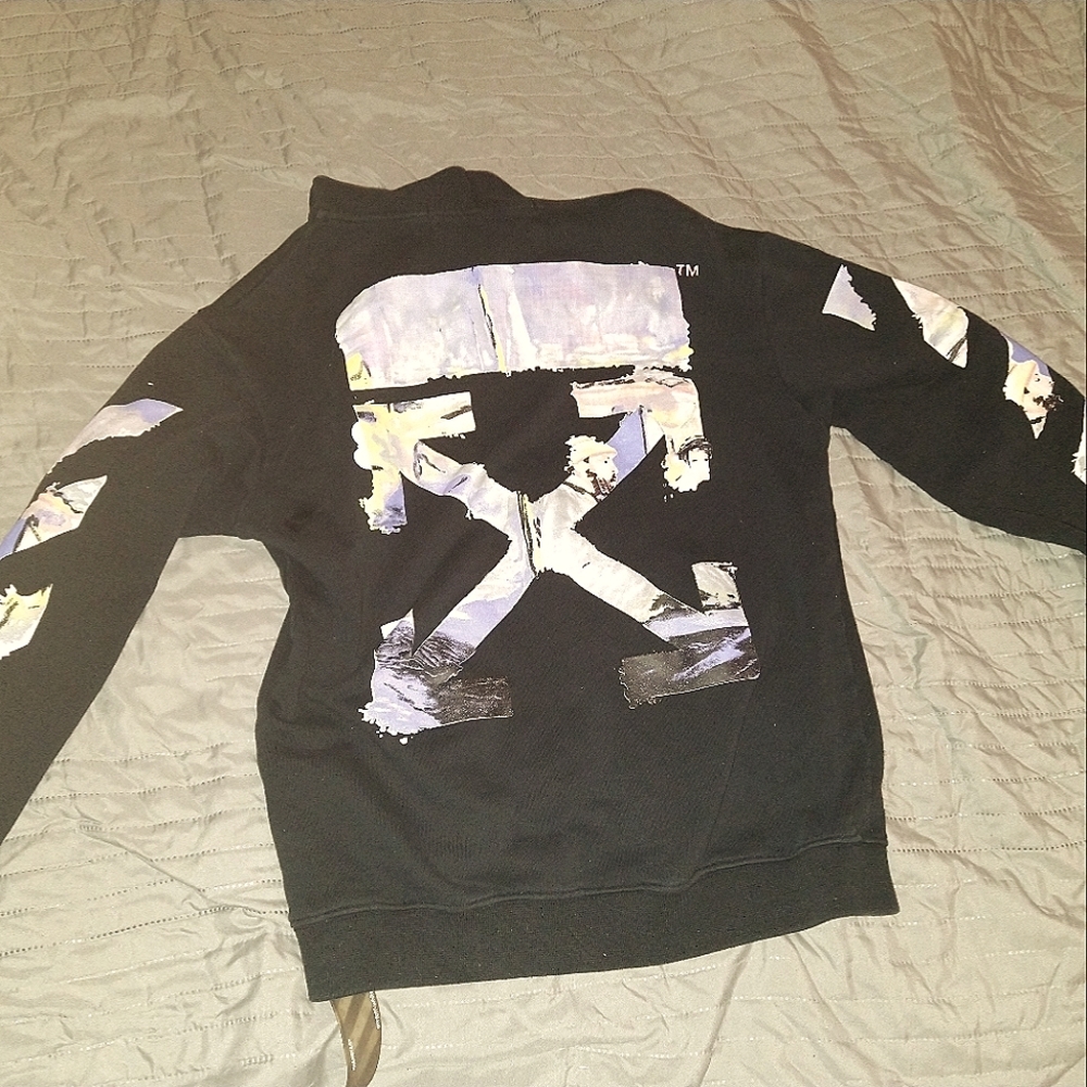 Size(Large) Black "Working Man" *OFFWHITE HOODIE*